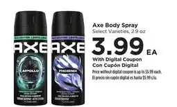 Food 4 Less Axe Body Spray offer
