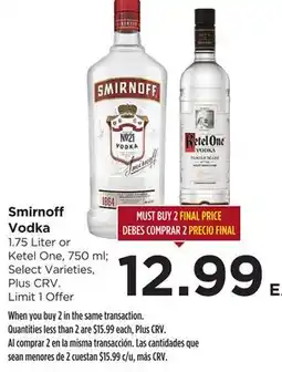 Food 4 Less Smirnoff Vodka offer