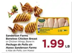 Food 4 Less Sanderson Farms Boneless Chicken Breast offer
