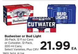 Food 4 Less Budweiser or Bud Light offer