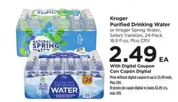 Food 4 Less Kroger Purified Drinking Water offer