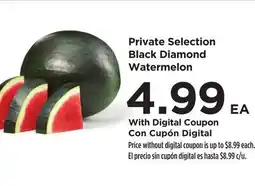 Food 4 Less Private Selection Black Diamond Watermelon offer