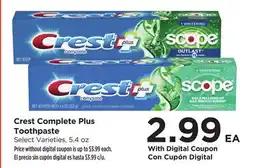 Food 4 Less Crest Complete Plus Toothpaste offer