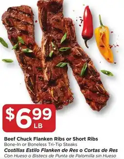 Food 4 Less Beef Chuck Flanken Ribs or Short Ribs offer