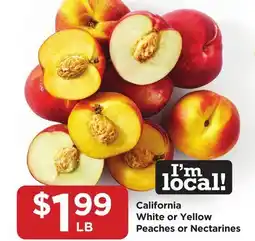 Food 4 Less California White or Yellow Peaches or Nectarines offer