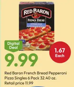 Stater Bros Red Baron French Bread Pepperoni Pizza Singles offer