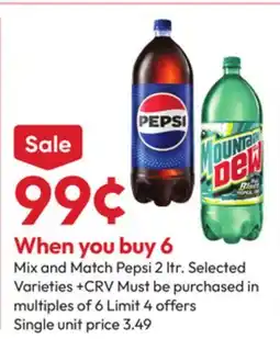 Stater Bros Pepsi 2 Ltr offer