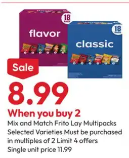 Stater Bros Frito Lay Multipacks offer