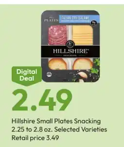 Stater Bros Hillshire Small Plates Snacking offer