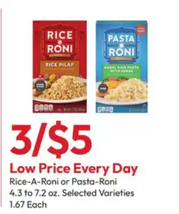 Stater Bros Rice-A-Roni or Pasta-Roni offer