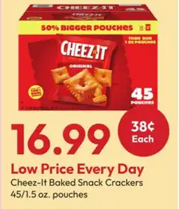 Stater Bros Cheez-It Baked Snack Crackers offer