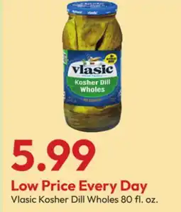 Stater Bros Vlasic Kosher Dill Wholes offer