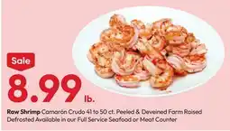 Stater Bros Raw Shrimp offer