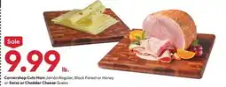 Stater Bros Cornershop Cuts Ham Jamón Regular, Black Forest or Honey or Swiss or Cheddar Cheese Queso offer