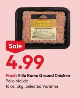 Stater Bros Fresh Villa Roma Ground Chicken offer
