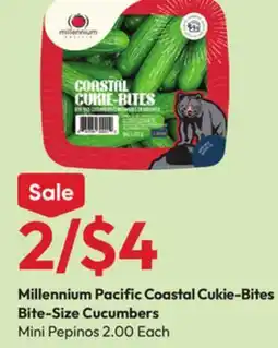 Stater Bros Millennium Pacific Coastal Cukie-Bites Bite-Size Cucumbers offer