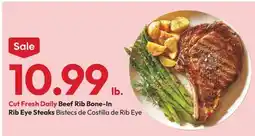 Stater Bros Beef Rib Bone-In Rib Eye Steaks offer
