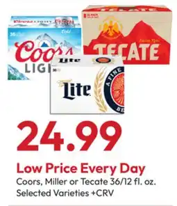 Stater Bros Coors, Miller or Tecate offer