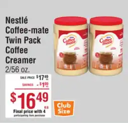 Smart & Final Nestlé Coffee-mate Twin Pack Coffee Creamer offer