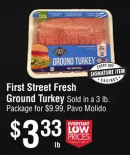 Smart & Final First Street Fresh Ground Turkey offer