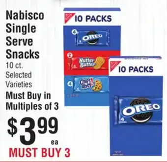 Smart & Final Nabisco Single Serve Snacks offer