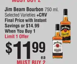 Smart & Final Jim Beam Bourbon offer