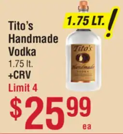 Smart & Final Tito's Handmade Vodka offer