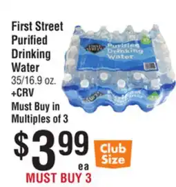 Smart & Final First Street Purified Drinking Water offer
