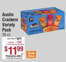 Smart & Final Austin Crackers Variety Pack offer
