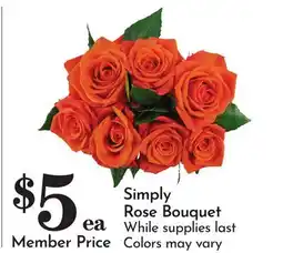 Pavilions Simply Rose Bouquet offer
