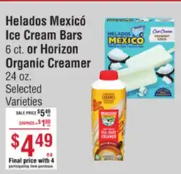 Smart & Final Helados Mexicó Ice Cream Bars or Horizon Organic Creamer offer