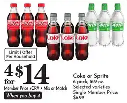 Pavilions Coke or Sprite offer