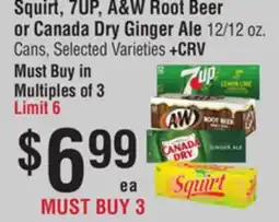 Smart & Final Squirt, 7UP, A&W Root Beer or Canada Dry Ginger Ale offer