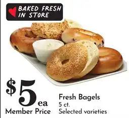 Pavilions Fresh Bagels offer