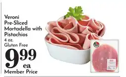 Pavilions Veroni Pre-Sliced Mortadella with Pistachios offer