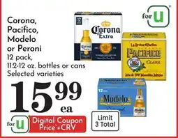 Pavilions Corona, Pacifico, Modelo or Peroni offer