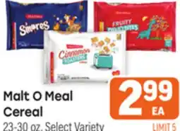 Tony’s Fresh Market Malt O Meal Cereal offer