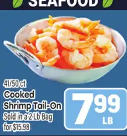 Tony’s Fresh Market 41/50 ct Cooked Shrimp Tail-On offer