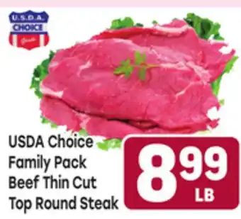 Tony’s Fresh Market USDA Choice Family Pack Beef Thin Cut Top Round Steak offer