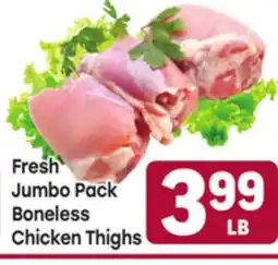 Tony’s Fresh Market Fresh Jumbo Pack Boneless Chicken Thighs offer