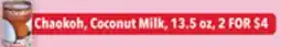 Tony’s Fresh Market Chaokoh, Coconut Milk offer