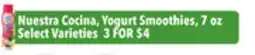 Tony’s Fresh Market Nuestra Cocina Yogurt Smoothies offer