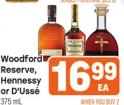 Tony’s Fresh Market Woodford Reserve, Hennessy or D'Ussé offer