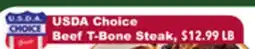 Tony’s Fresh Market USDA Choice Beef T-Bone Steak offer