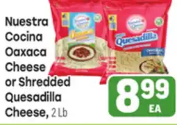 Tony’s Fresh Market Nuestra Cocina Oaxaca Cheese or Shredded Quesadilla Cheese offer