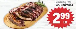 Tony’s Fresh Market Pork Spareribs offer