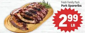 Tony’s Fresh Market Pork Spareribs offer