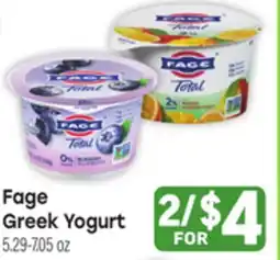 Tony’s Fresh Market Fage Greek Yogurt offer