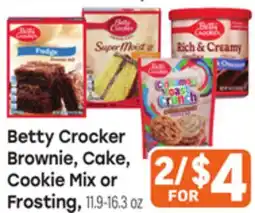 Tony’s Fresh Market Betty Crocker Brownie, Cake, Cookie Mix or Frosting offer