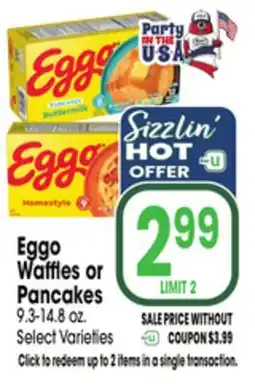 Jewel-Osco Eggo Waffles or Pancakes offer
